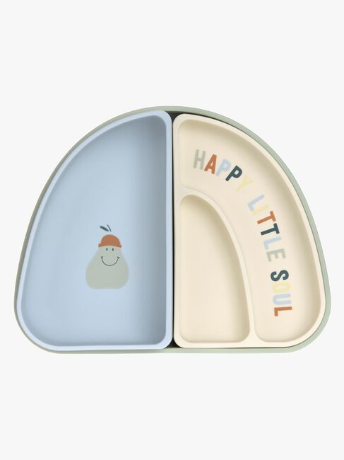 Lässig Tallerken Silikone 3-pak, Happy Fruits Lemon