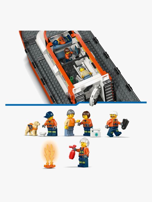 LEGO City 60504 Kystvagtens redningsbåd og helikopter