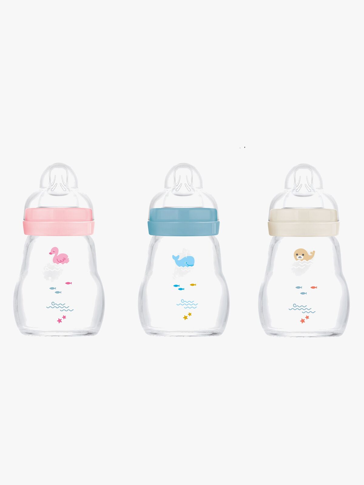 MAM Feel Good Sutteflaske Glas 170 ml, Mix