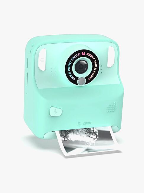 MOB Pixiprint Polaroidkamera med Spil, Turkis