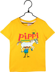 Pippi Langstrømpe T-Shirt, Gul