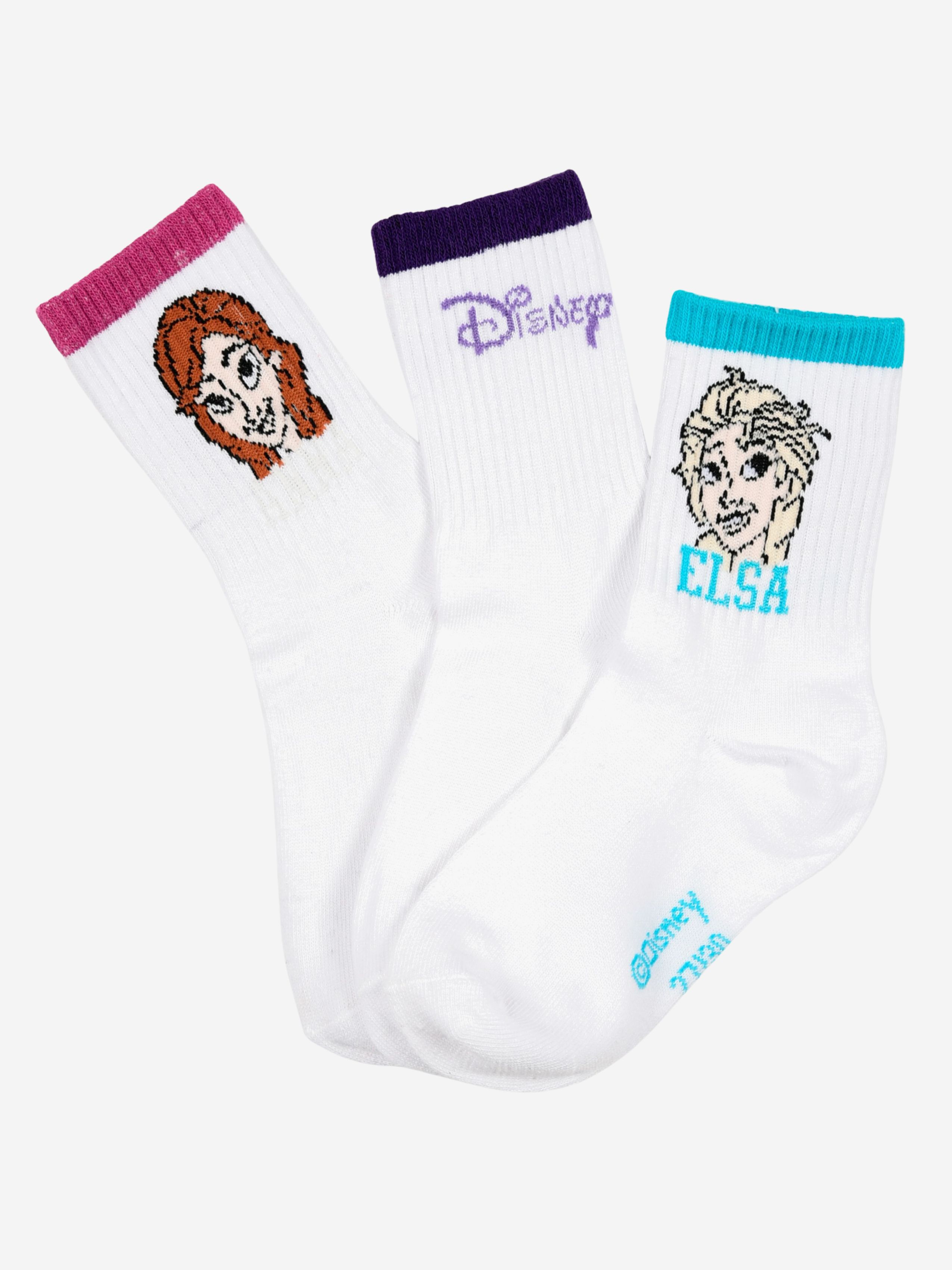 Disney Frozen Strømper 3-pak, Multifarvet, 23-26