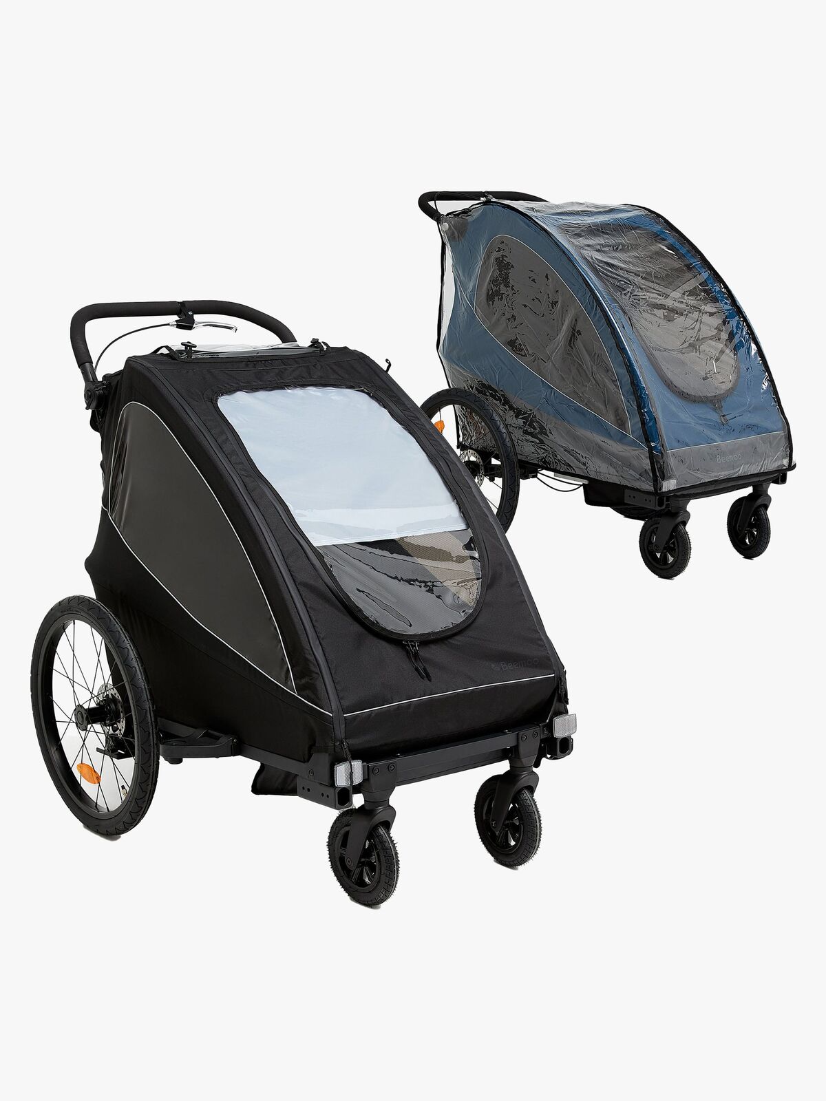 Beemoo Activity Sport Cykelanhænger inkl. Regnslag, Black