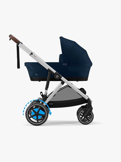 Cybex e-GAZELLE S Klapvogn, Ocean Blue/Silver