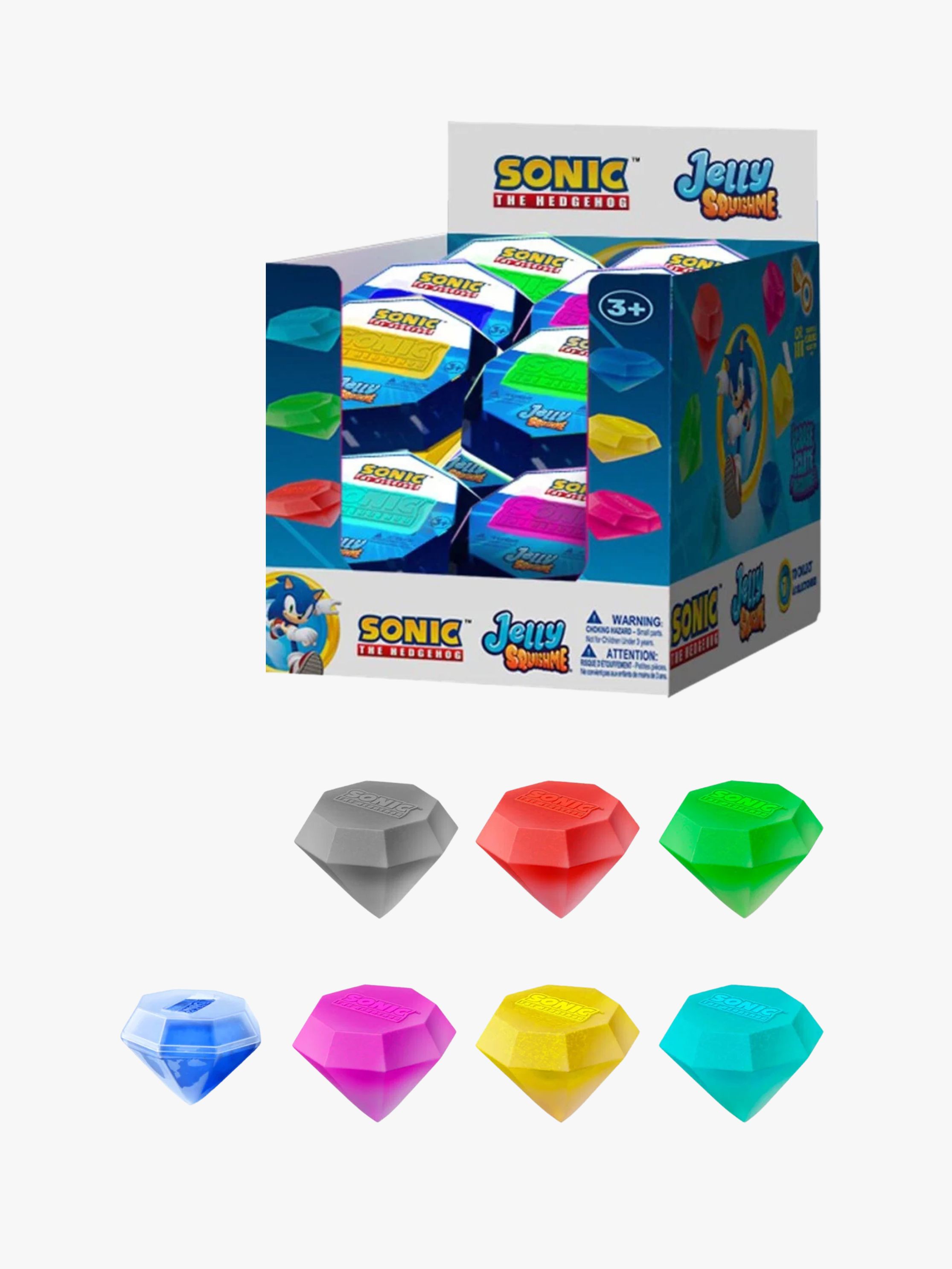 Sonic Jelly Squishmes 6 cm Blandet