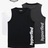 Hyperfied Bounce Tank Top 3-pak, Black/Grey Melange/White