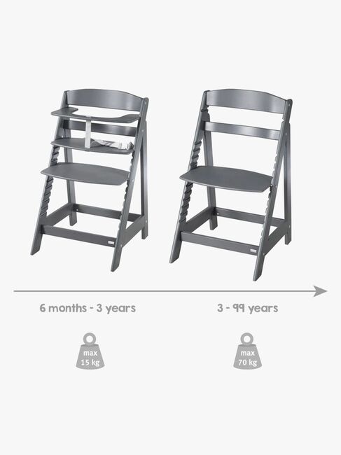 Roba Sit Up Flex Grow-Along Højstol, Anthracite