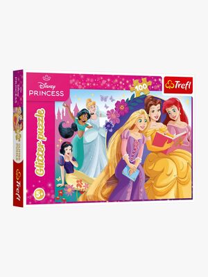Trefl Disney Princess Glitter Puslespil 100 Brikker
