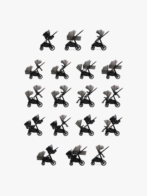 Beemoo Pro Multi 2 Klapvogn, Mocha Grey