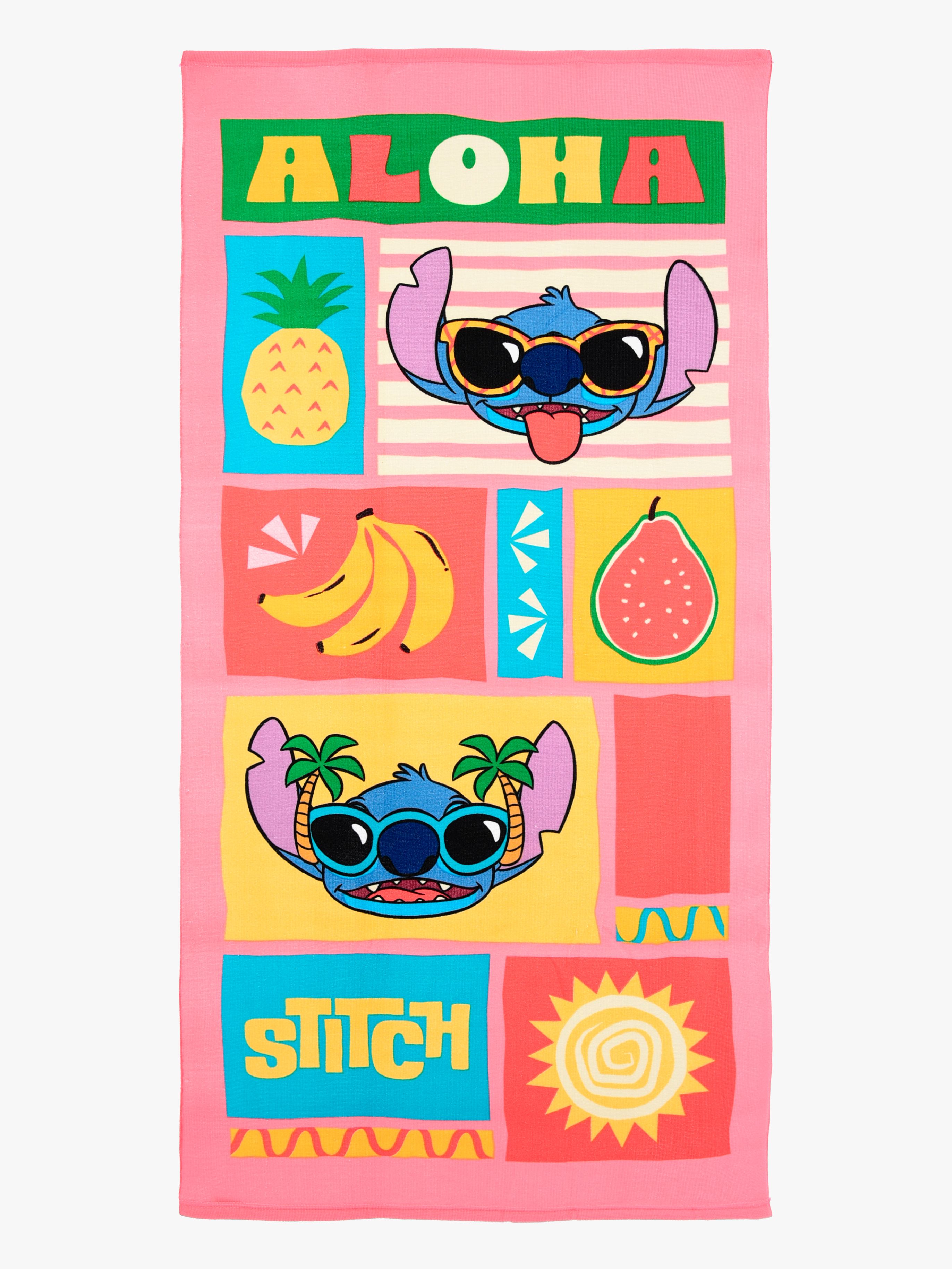 Disney Stitch Strandhåndklæde, Pink