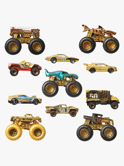 Hot Wheels Monster Trucks Bigfoot Trophy Champions Flerpak