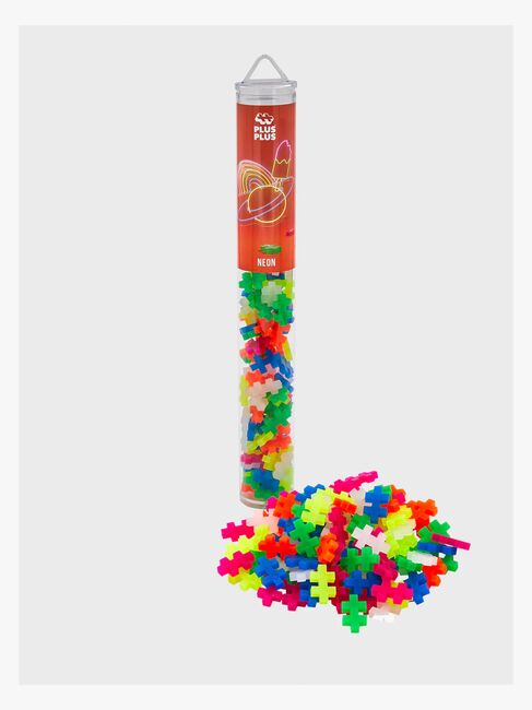 Plus-Plus Byggesæt med Bundplade & Tube Mix, 4x100 Dele