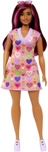 Barbie Fashionistas Dukke med Hjertemønstret Sweaterkjole