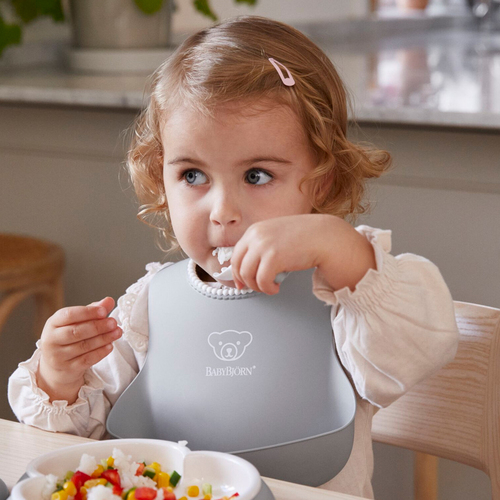 BabyBjörn Hagesmæk 2-pak, Grå/Lysegrøn