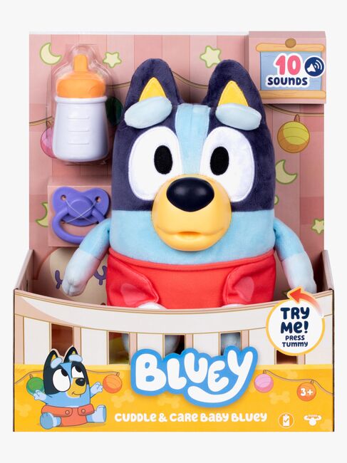 Bluey Cuddle & Care Bamse Baby Bluey
