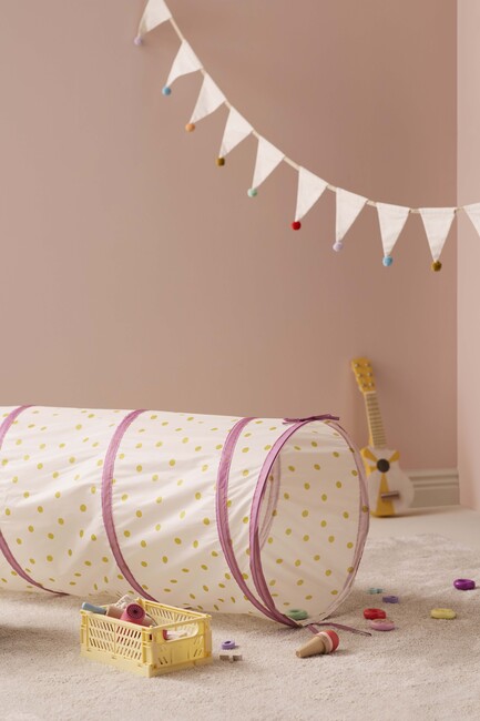 Kid's Concept Legetunnel Plettet, Pink