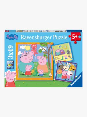 Ravensburger Puslespil, Gurli Gris 3x49 Brikker