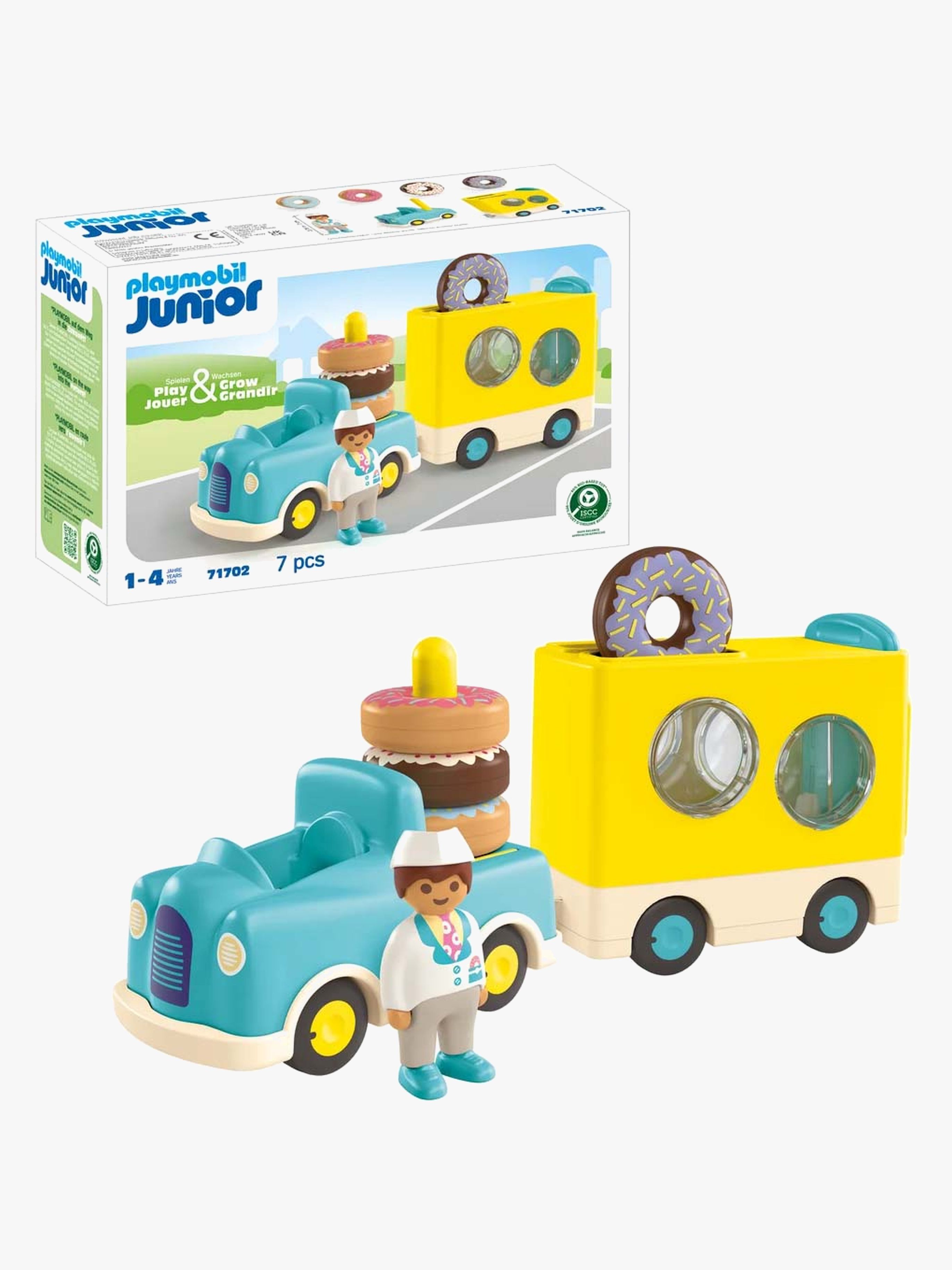 Playmobil Junior 71702 Skør donutbil med stable- og sorteringsfunktion