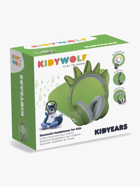 Kidywolf KIDYEARS Headsets Bluetooth med Magnetører, Dinosaur