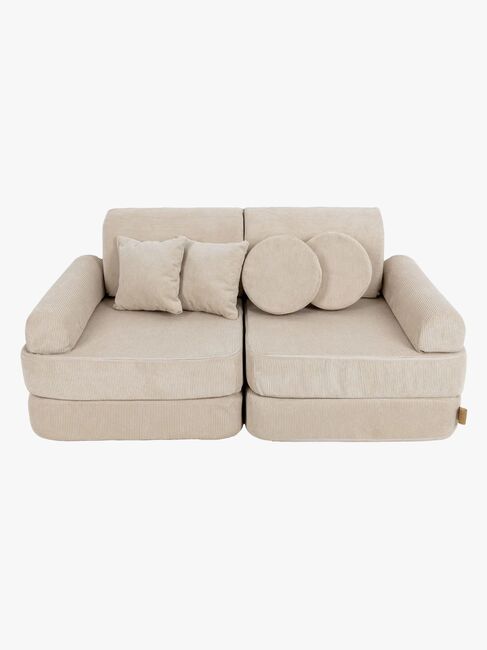 Meowbaby Play Pocket  Bygbar Sofa, Ecru