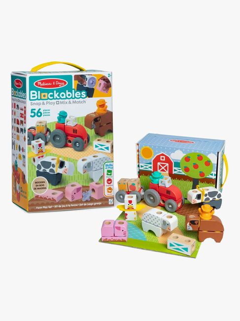 Melissa & Doug Blockables Byggesæt Bondegård 56 Dele