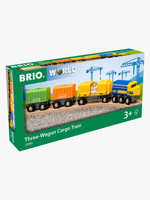 BRIO 33982 Godstog Med Tre Vogne