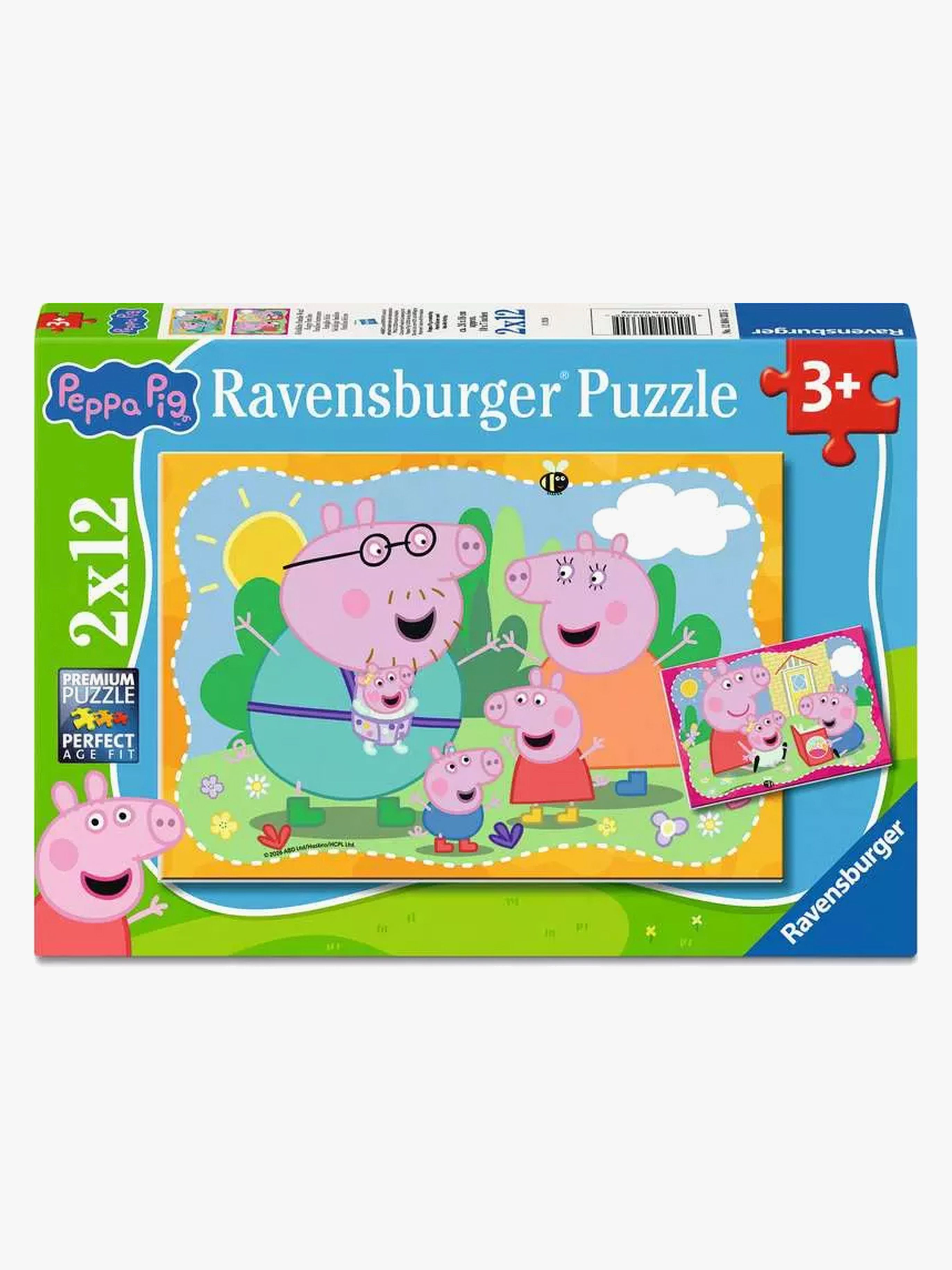 Ravensburger Gurli Gris Puslespil Happy Families 2x12 Brikker