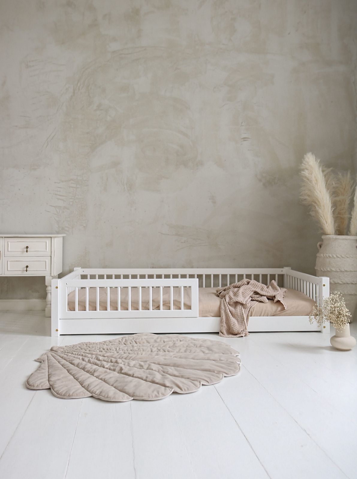 Minitude MILES Juniorseng 140x200, Hvid