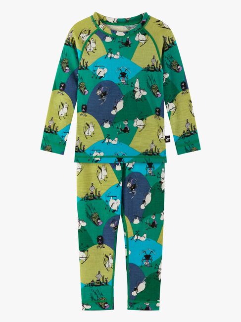 Reima Mumitroldene Trivsam Skiundertøj Uldmix, Enchanted Green