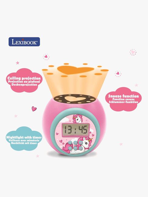 Lexibook Projector Vækkeur, Lyserød