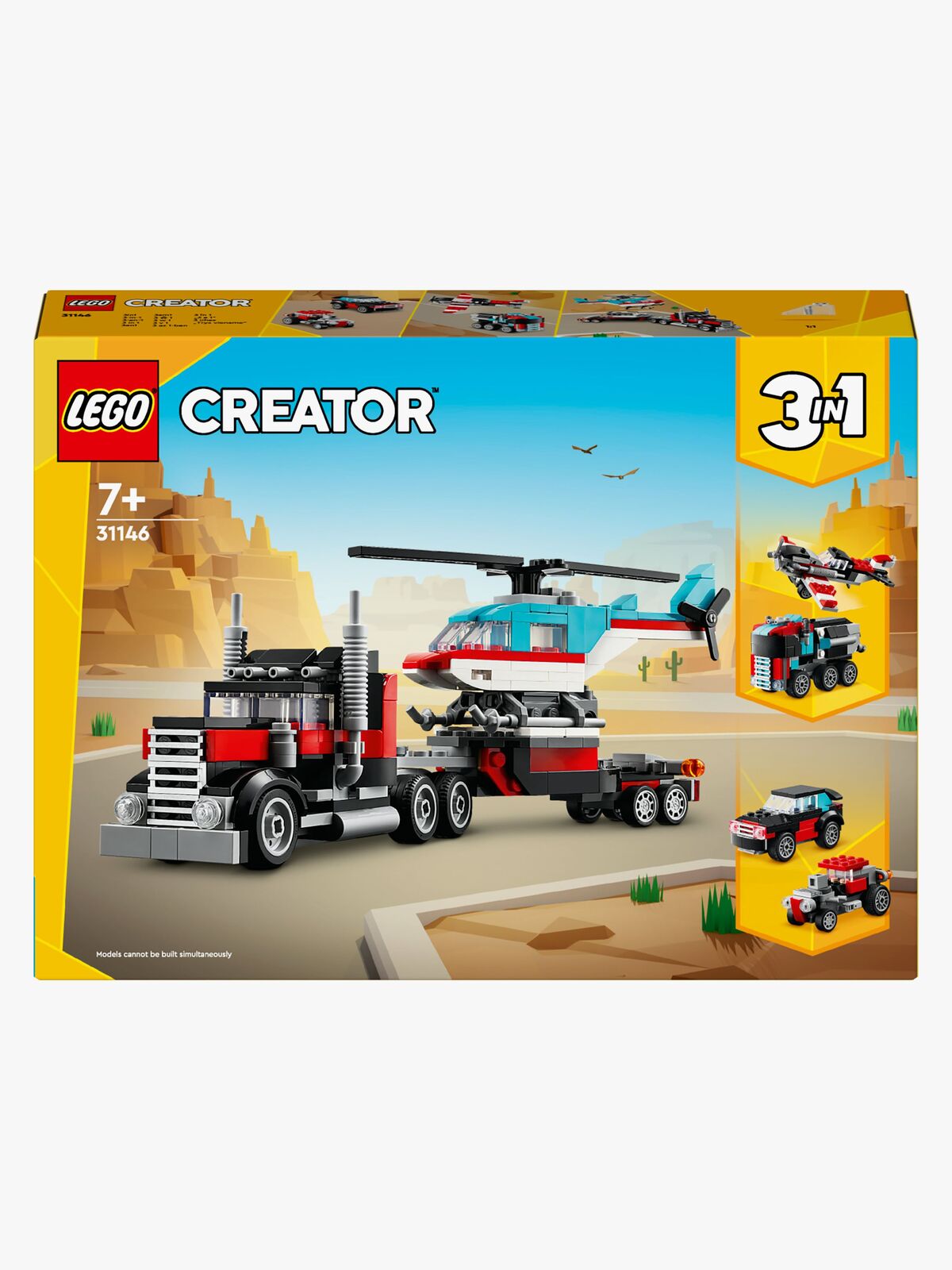 LEGO Creator 31146 Blokvogn med helikopter