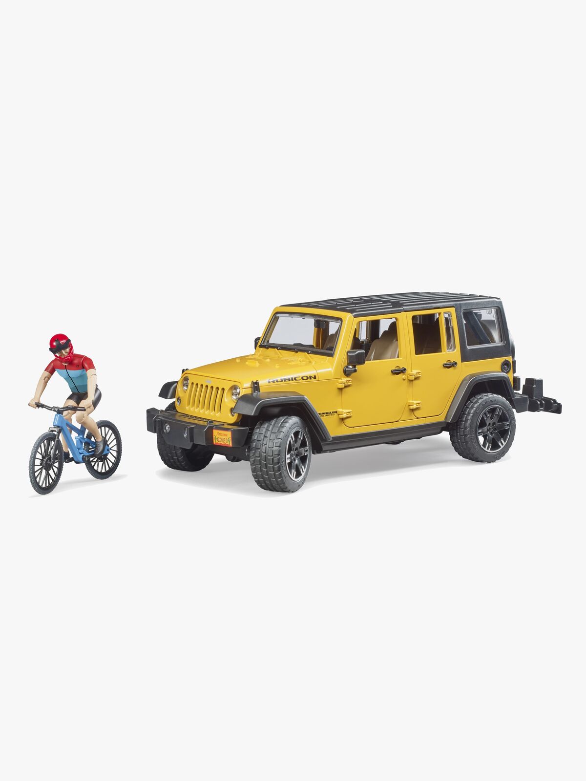 Bruder Jeep Wrangler Rubicon Unlimited m. Cykel