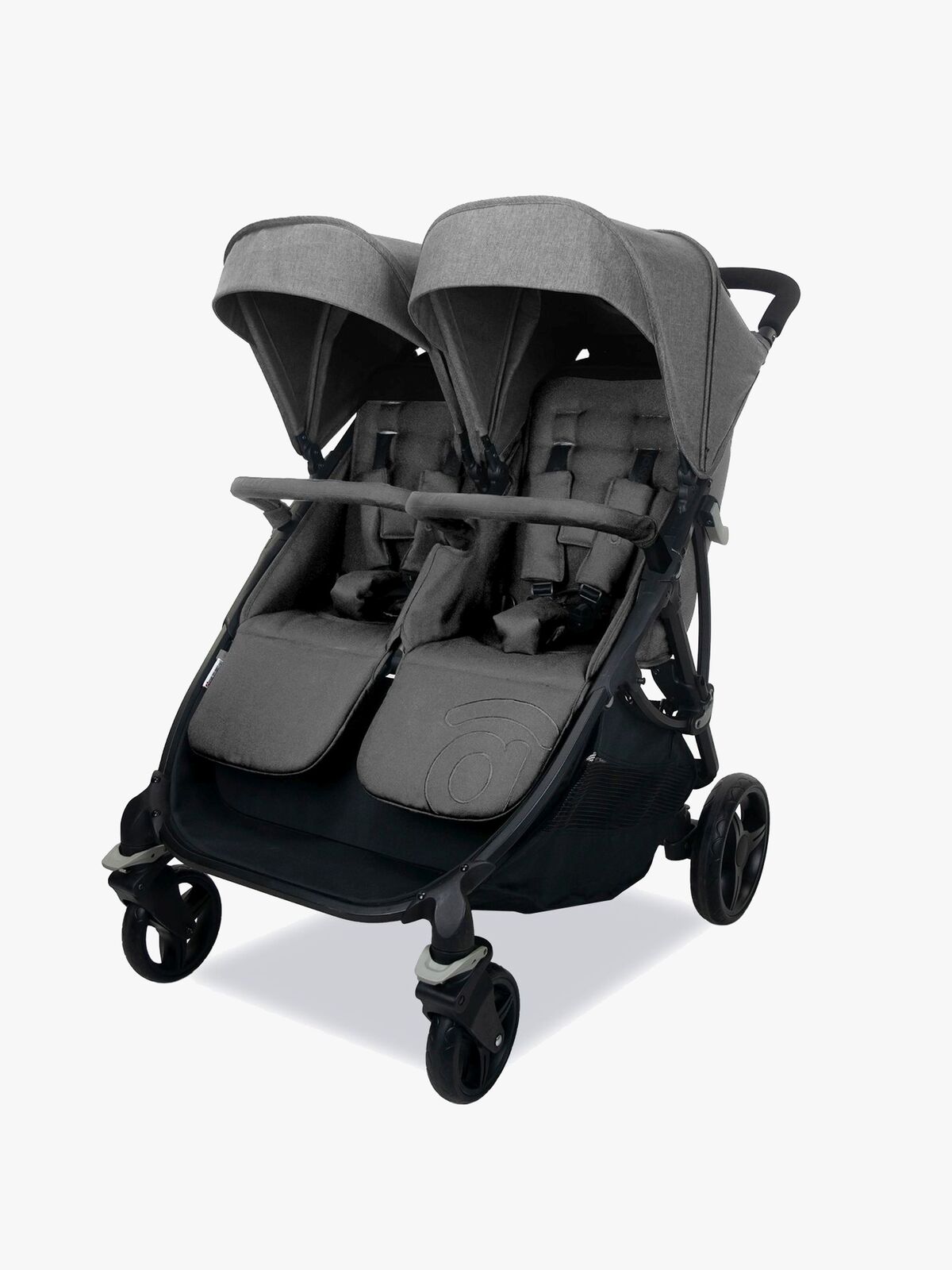 Asalvo Bro Tvillingevogn, Grey