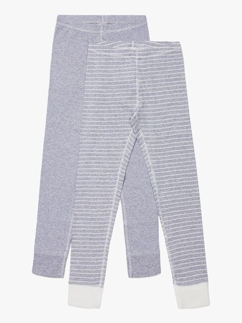 Luca & Lola Toto Lange Underbukser 2-pak, Grey/Stripes