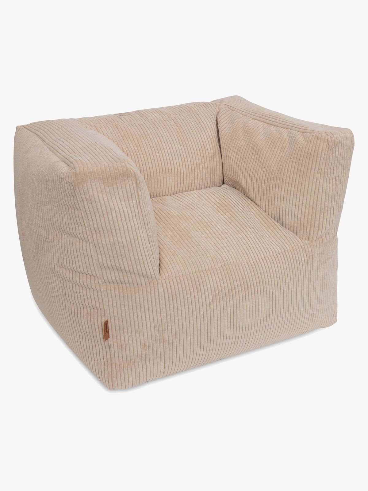 Jollein Sækkestol Fremstillet Af Kraftig Fløjl, Natural
