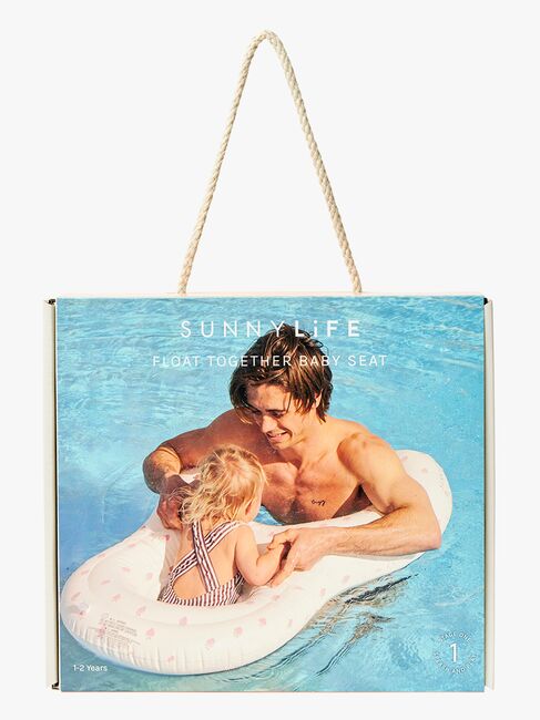 SUNNYLiFE Baby Float Together-  Oppustelig Flydemadras, Strawberry Sunshine