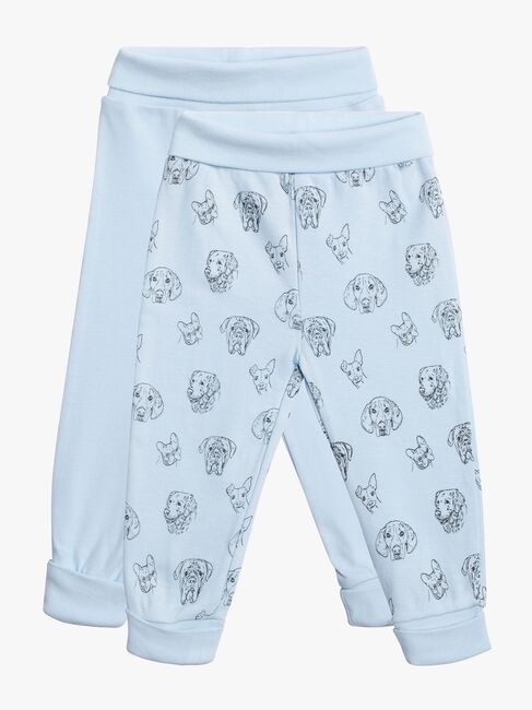 Tiny Treasure Willow Bukser 2-pak, Dogs Baby Blue 
