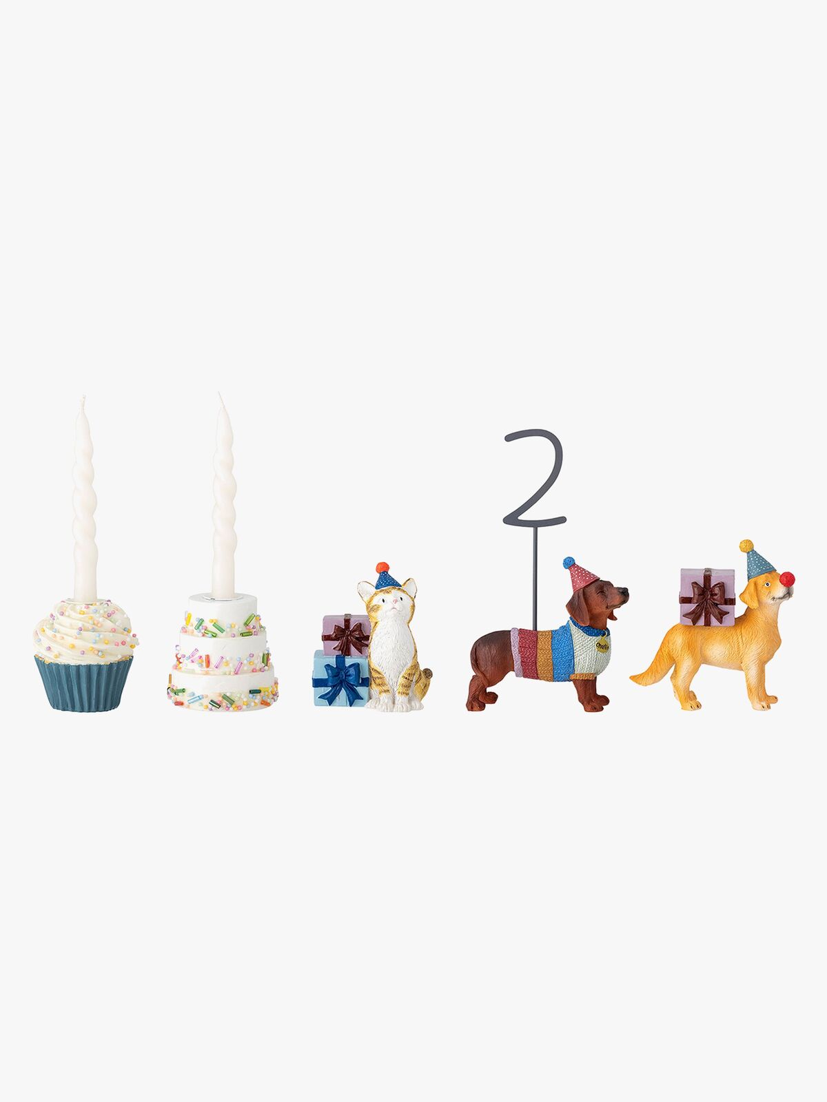 Bloomingville MINI Fødselsdagstog Salve, Hvid