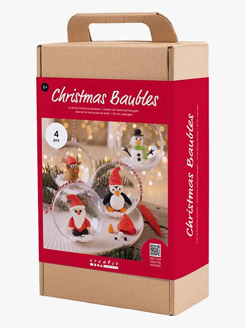 Creotime DIY Sæt Julekugler Lufttørrende Ler