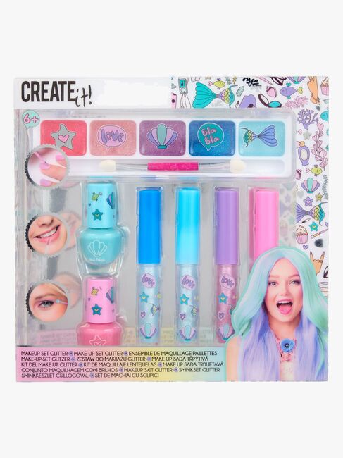 Create It! Makeup Havfrue Glitter 7 Dele