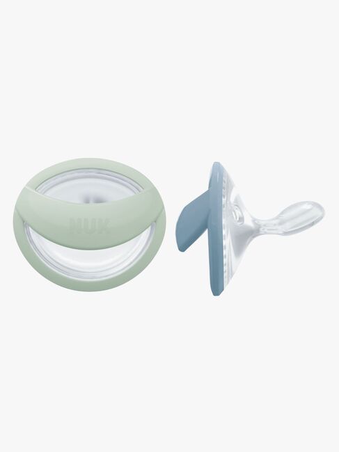 NUK Perfect Match Sut 2-pak Str. 1, Green/Blue