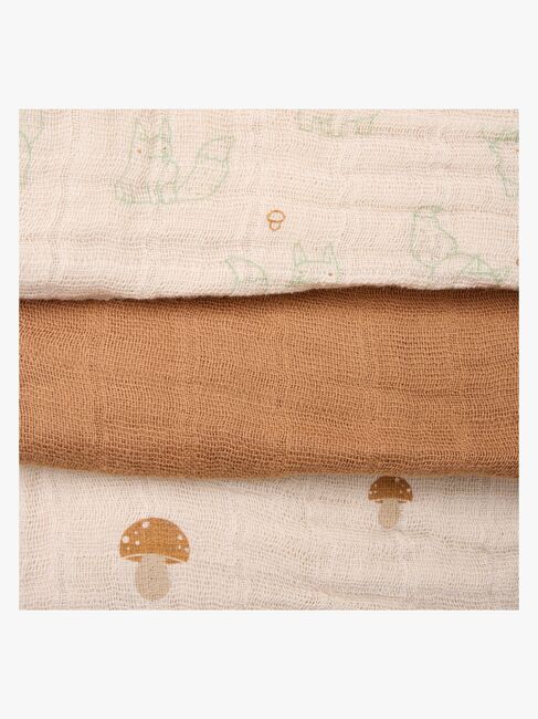 Pippi Musselin Tæpper 6-Pak, Almond