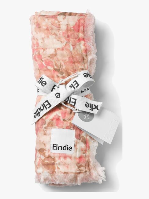 Elodie Soft Cotton Tæppe, River Rose