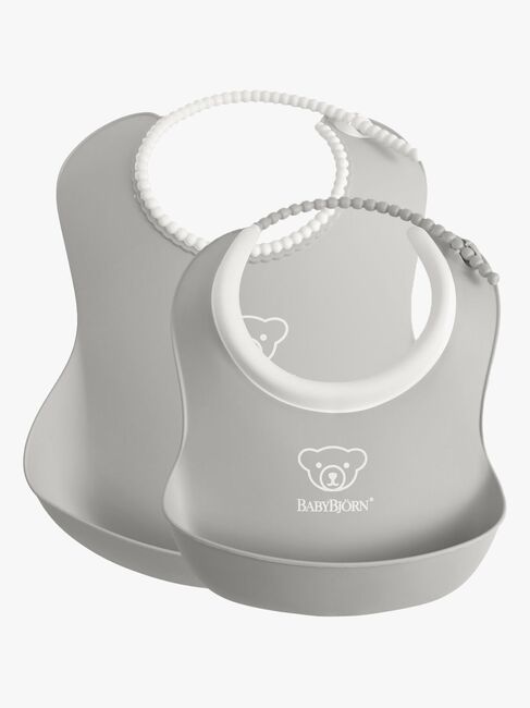 BabyBjörn Hagesmæk-sæt 2-Pak, Grå