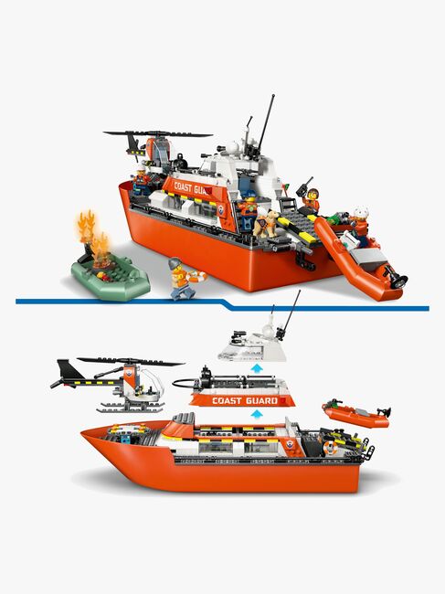 LEGO City 60504 Kystvagtens redningsbåd og helikopter