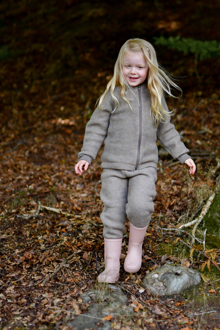 Mikk-Line Fleecebukser Merinould, Melange Denver