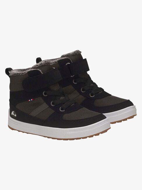 Viking Lucas Mid WP Warm Vinterstøvler, Black/Charcoal