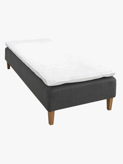 Borganäs of Sweden Lagen Plastikbelagt Frotté 90 x 200 cm, Hvid