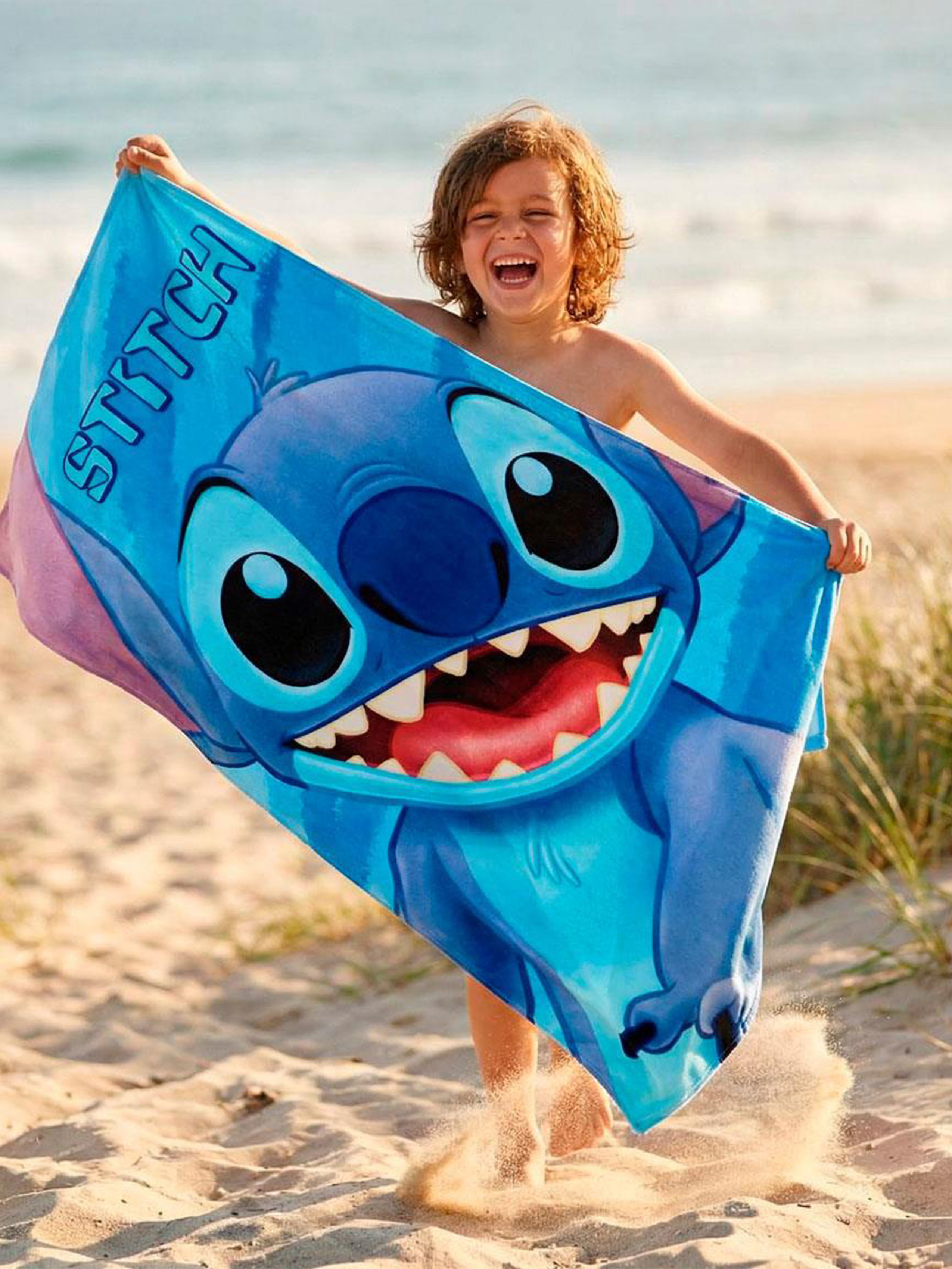 Disney Stitch Strandhåndklæde, Blå