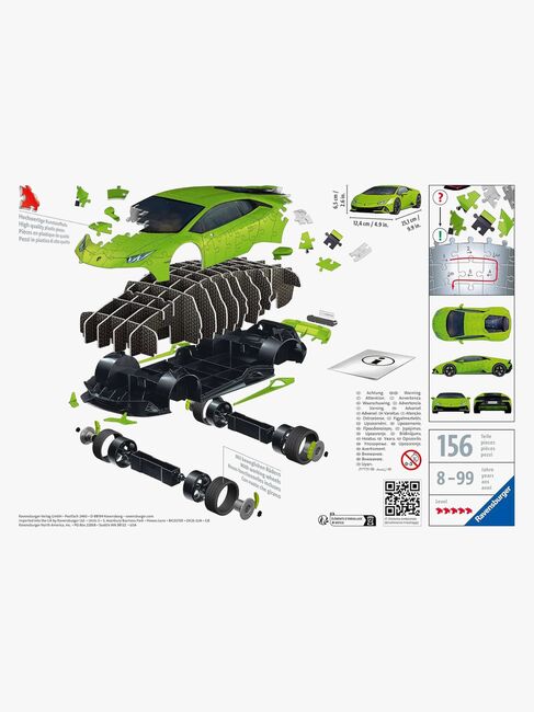 Ravensburger Lamborghini Huracán EVO-Verde 3D-puslespil 156 Brikker